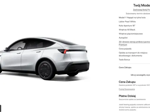 Tesla Model Y 2026: Cena od 166 240 zł! Jak zyskać dotacje?